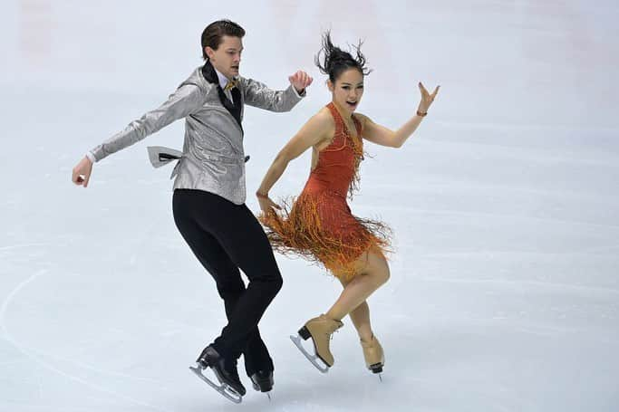 ISUグランプリシリーズのインスタグラム：「📸 Let's enjoy the pictures from the Ice Dance - Rhythm Dance event today 😍  #GPFigure #FigureSkating」