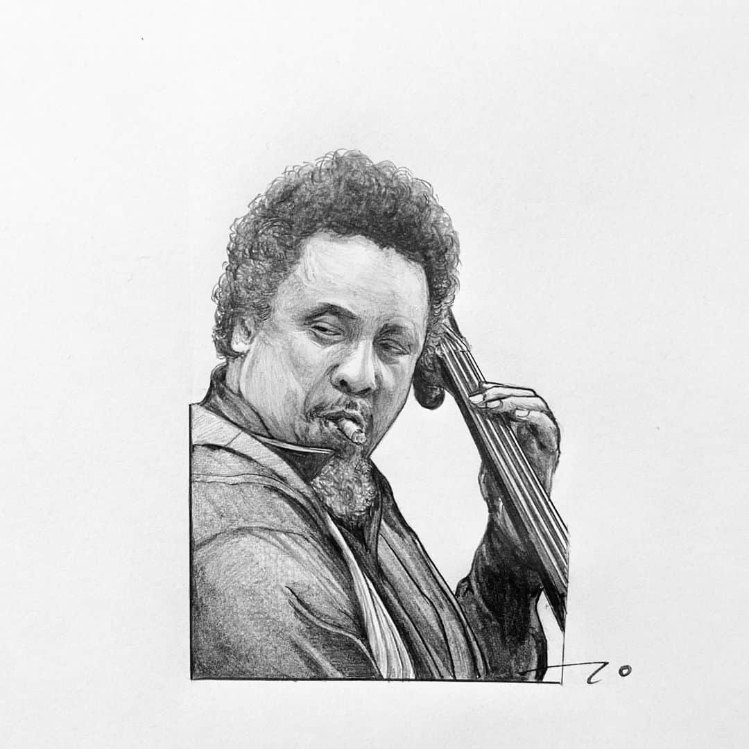 逢坂庵さんのインスタグラム写真 - (逢坂庵Instagram)「sketch1128 ・ ・ #jazz #jazzart #charlesmingus #jazzbass #contrabass #pencilart #artwork #portraitsketch #illustration #illustagram #monochrome #ジャズ #チャールズミンガス #ベース #コントラバス #イラスト #イラストグラム #鉛筆画 #人物画 #素描 #モノクロイラスト #ジャズ好きな人と繋がりたい」11月27日 19時16分 - ohzaka_an