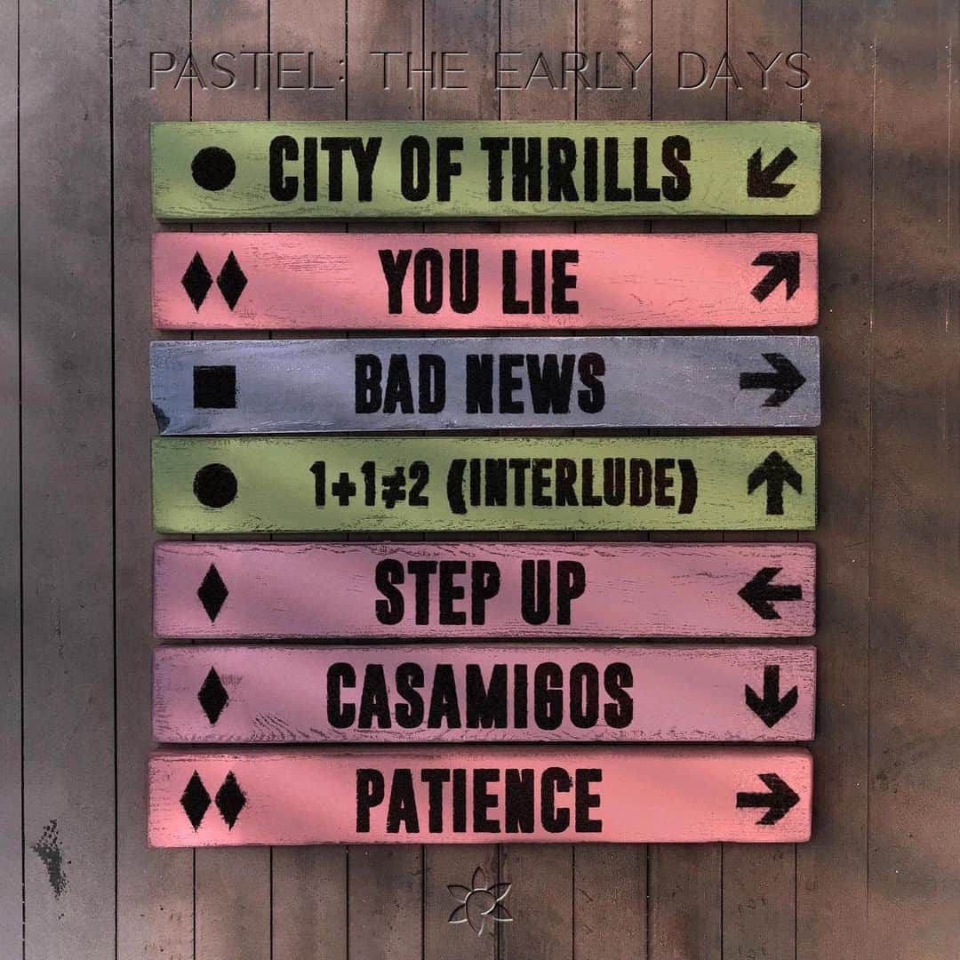 ジャック・ジョンソンのインスタグラム：「PASTEL: The Early Days drops a week from today! Here’s the full tracklist. Which one are you the most excited for? (Also, we are doing early listening parties on Monday, to enter for a chance to get selected all you have to do is purchase a ticket for the virtual PASTEL concert next Saturday! Link in my bio 🌸🌸🌸)」
