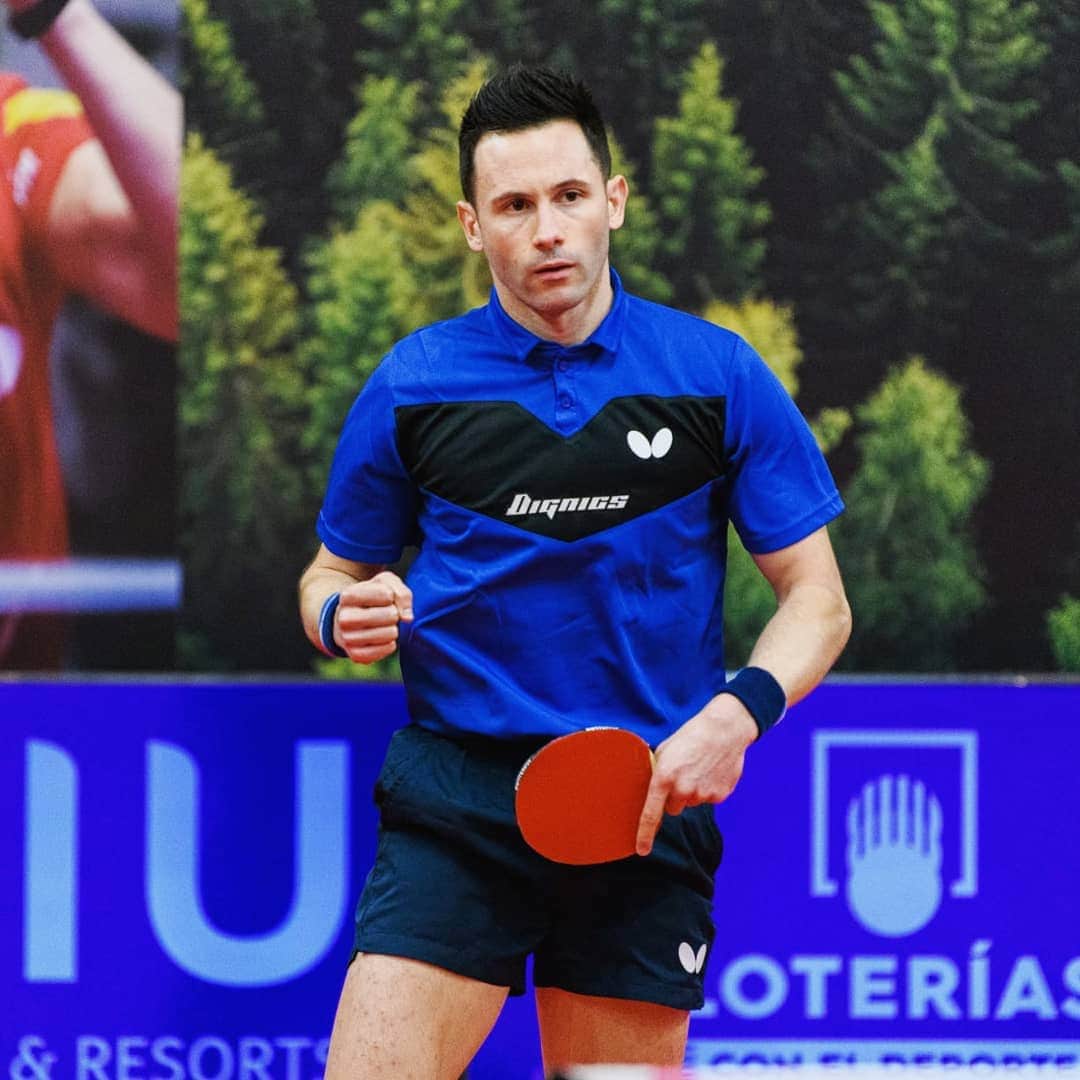 ジョアン・モンテイロのインスタグラム：「Thank you @rfetm for the invitation to the Spain Riu Masters 2020. Very well organized bubble event showing what an event should look like during pandemic times. Felt great playing some good matches against strong opponents and know that my high level table tennis is still there after my knee surgery 🏓💪 That's all for now, keep safe and healthy everyone 🙋‍♂️  📸 @alvarodiaz1 / @rfetm」