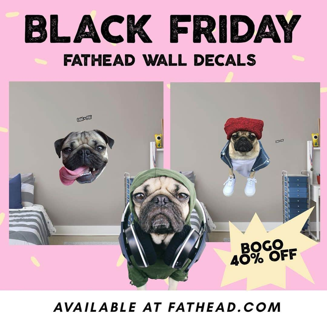 itsdougthepugさんのインスタグラム写真 - (itsdougthepugInstagram)「DOUG’S DEALS FOR BLACK FRIDAY! Swipe through to see all the deals!! NEW MASKS on my merch store, including my limited edition holiday mask 🎁 LINK IN BIO!」11月28日 0時56分 - itsdougthepug