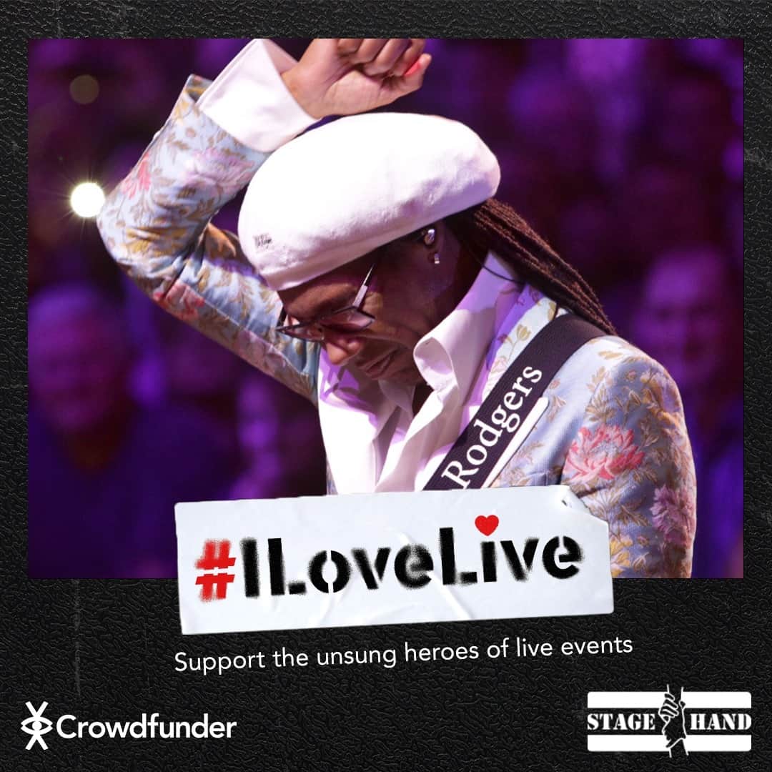 ナイル・ロジャースさんのインスタグラム写真 - (ナイル・ロジャースInstagram)「I’m taking part in #ILoveLive prize draw w @crowdfunderuk & @stagehandcharity to raise urgent funds for live music industry’s unsung heroes!   Enter to win a signed custom replica of my Fender 'Hitmaker' and to make a difference to the future of UK music.  crowdfunder.co.uk/win-nile-rodgers-guitar」11月28日 1時30分 - nilerodgers