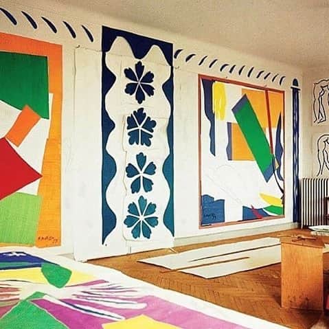オーレリービダマンのインスタグラム：「Henri Matisse's studio at Hotel Regina, Nice, 1953 #inspiration #aureliebidermann」