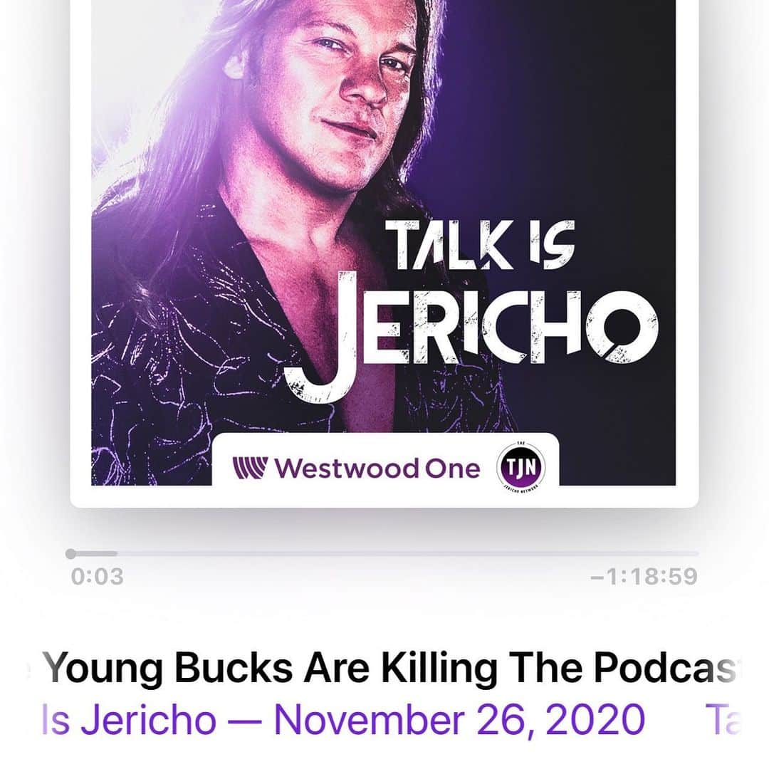 ニック・ジャクソンのインスタグラム：「We’re on Talk Is Jericho today talking about the new book. Give it a listen!」