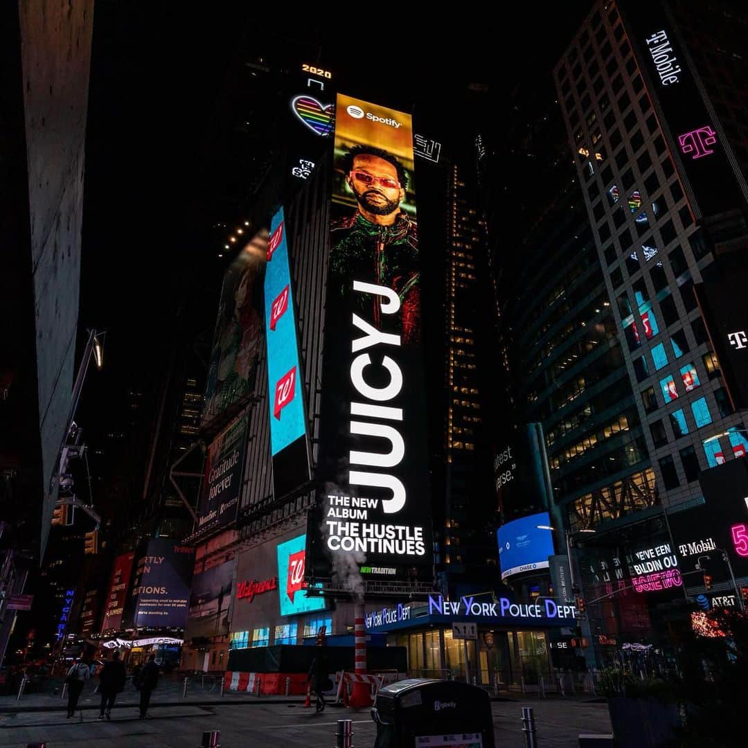 ジューシー・Jさんのインスタグラム写真 - (ジューシー・JInstagram)「Thank you @spotify 🙏🏿 #thehustlecontinues  #nyc」11月28日 1時45分 - juicyj