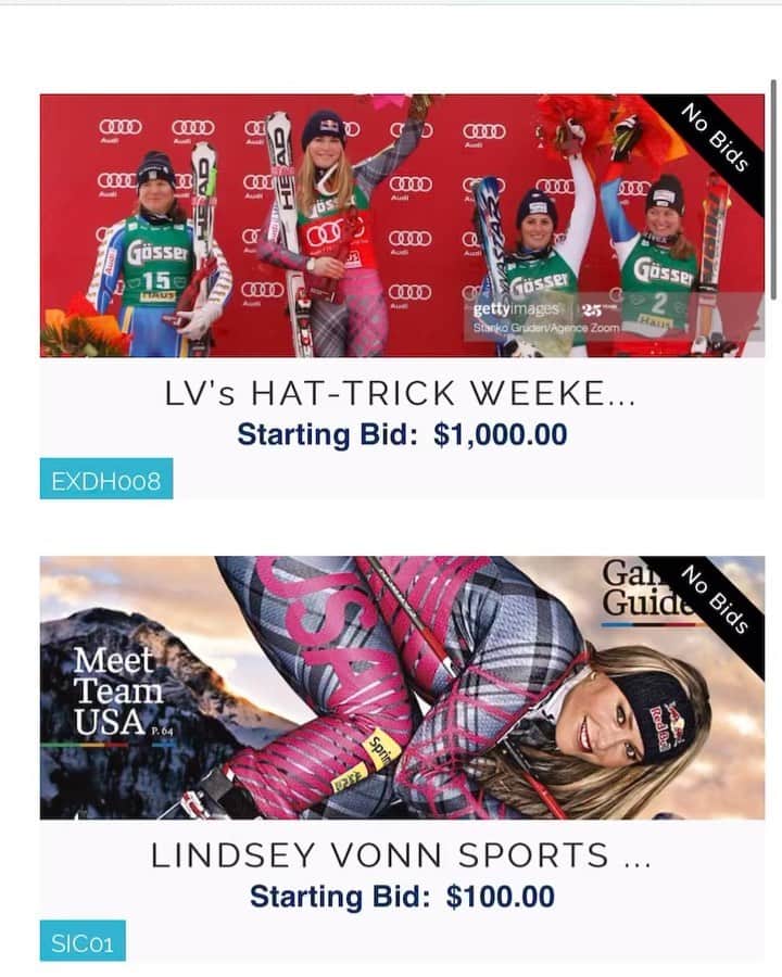 リンゼイ・ボンのインスタグラム：「LAST CALL 🚨 Our FINAL AUCTION OF THE YEAR is now LIVE!!! This the last chance to buy these items as they will never be sold again!! Please help us raise enough money for all of our scholarships this year. So many children need extra support due to Covid, even some with food and housing instabilities. Thank you for your continued support 🙏🏻❤️ link in bio and story」