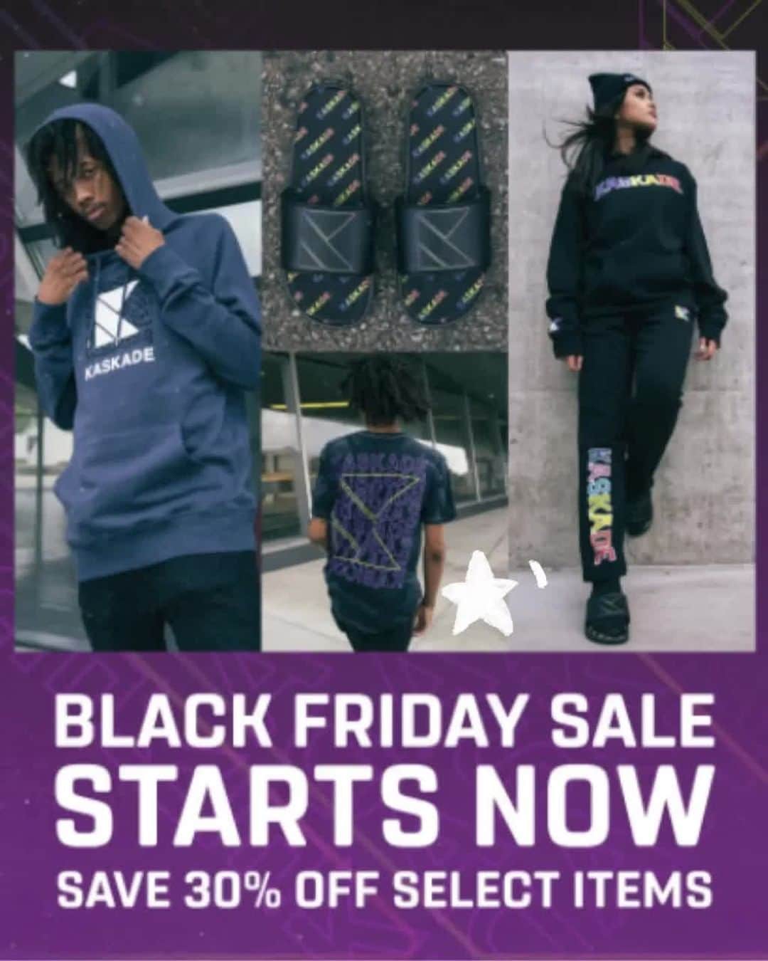 カスケイドのインスタグラム：「Black Friday Collection is live on @ShopKaskade ⁠ Save 30% off select products through Sunday: https://shopkaskade.com/. ((LINK IN BIO))」