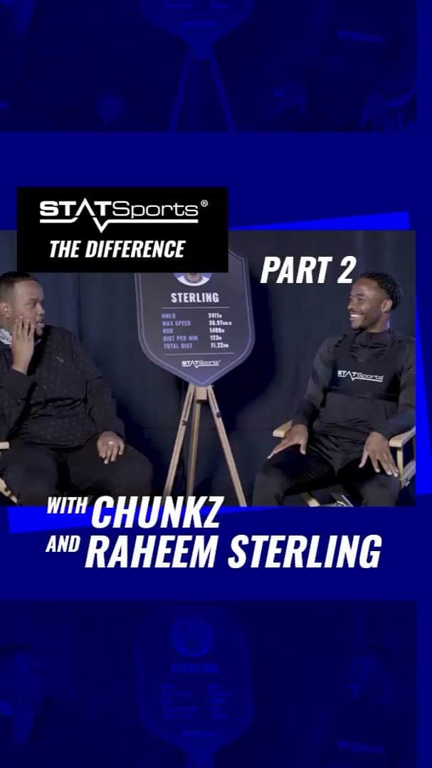 のインスタグラム：「FIFA stats? Nah, this right here is the real thing. Chatting with my broski @chunkz on how Apex Athlete Series is #TheDifference 📊 Wanna improve your game? Follow @statsports to see how 🔥」