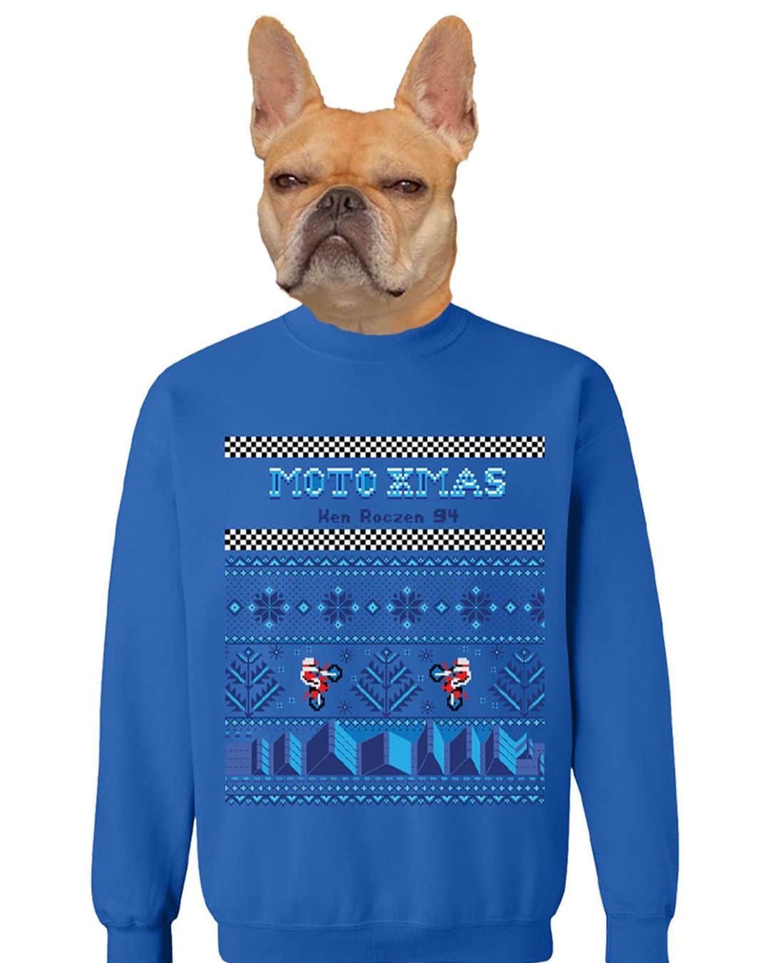 ケン・ロックゼンのインスタグラム：「We’re having a SALE on KenRoczen.com through the weekend! Tees, Hoodies, Hats, and lots of Stocking Stuffers! @rioroczen94 says Pre-Order your Moto XMas Ugly Christmas Sweater today! 🎄」