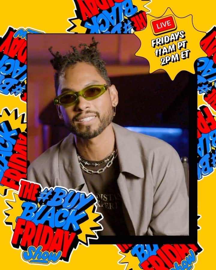 ミゲルのインスタグラム：「I’m honored to be performing on The #BuyBlack Friday Show finale today at 11am PT on the Facebook app. Come watch, hang, and invest your $$$ in Black-owned businesses. #FBPartner」
