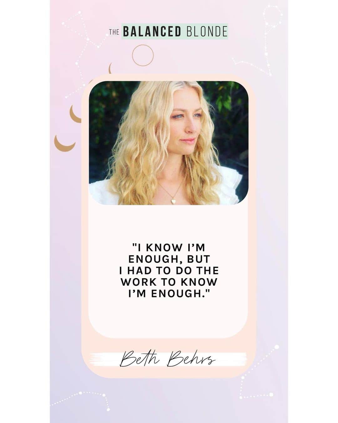 ベス・ベアーズのインスタグラム：「Loved being on @thebalancedblonde @tbbpodcast ! Have you listened yet! 💛💫💫」