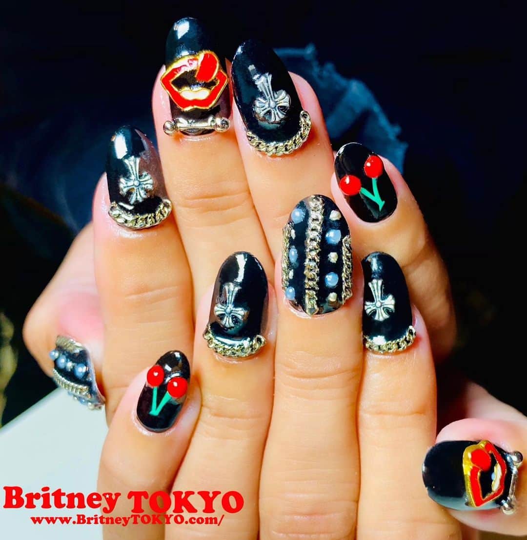 Britney TOKYOさんのインスタグラム写真 - (Britney TOKYOInstagram)「🍒🍒🍒　 #nailart #nails #britneytokyo」11月28日 14時55分 - britneytokyo