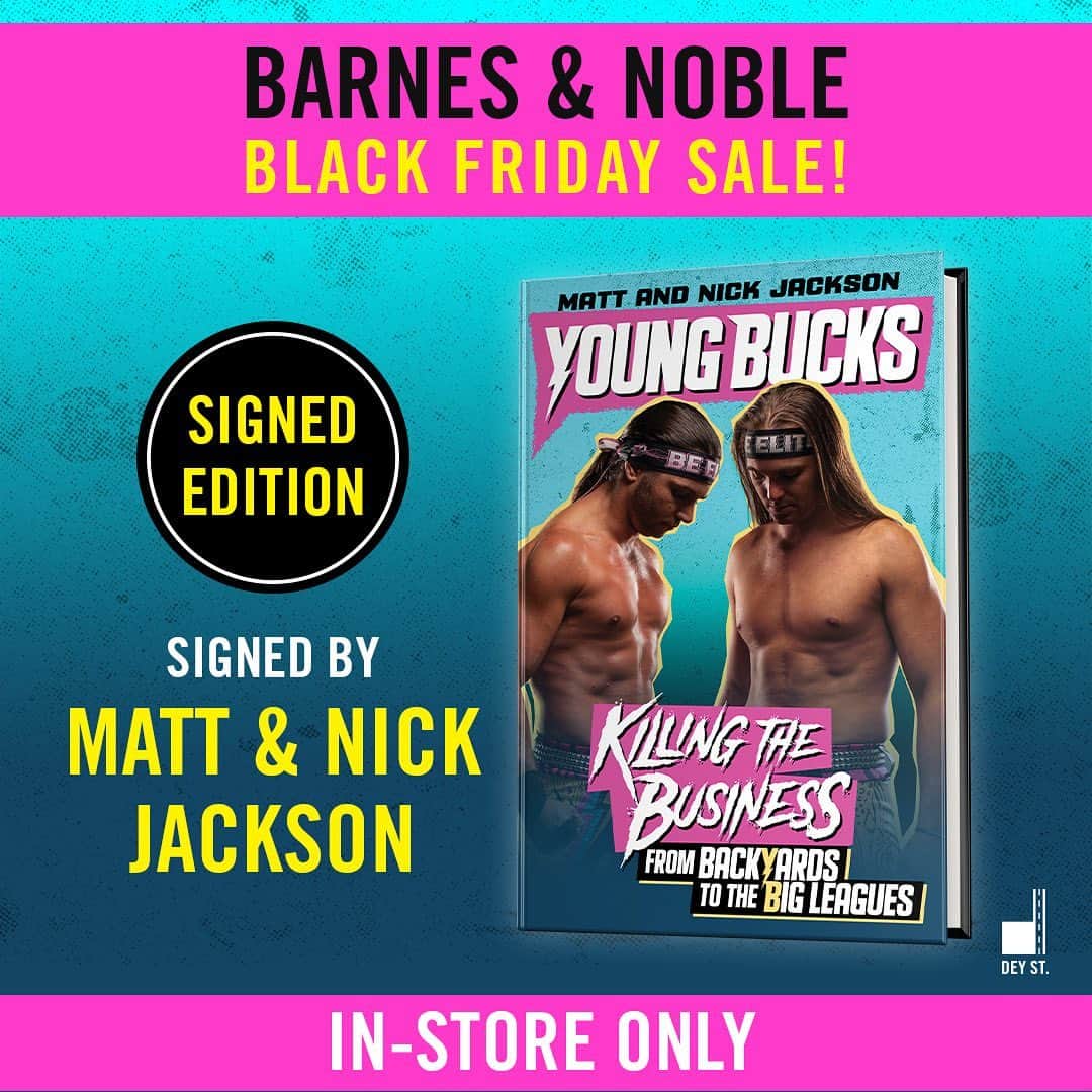 マット・ジャクソンのインスタグラム：「As part of Black Friday, the last of our signed books are available in store only at @barnesandnoble! Take advantage of their free curbside pickup! Thanks everyone!」