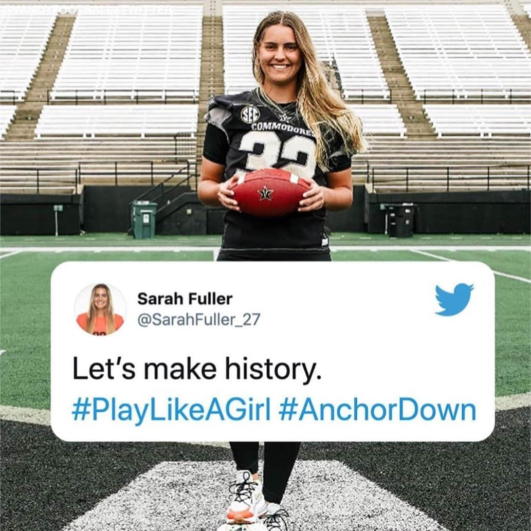 スポーツセンターさんのインスタグラム写真 - (スポーツセンターInstagram)「Sarah Fuller is ready to make history as the first woman to play in a Power 5 football game. 👏 (via @secnetwork)」11月28日 10時34分 - sportscenter