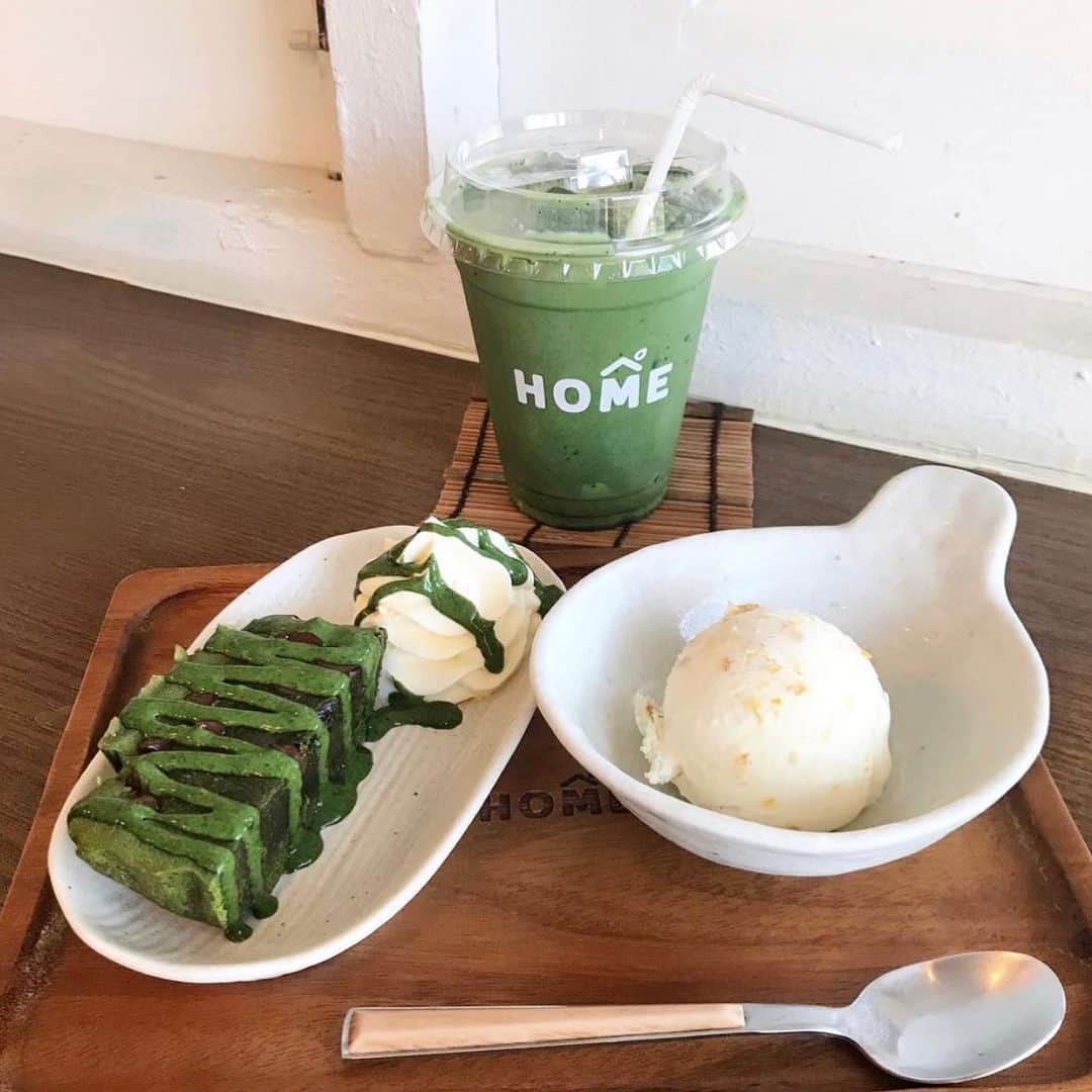 tealilycafeのインスタグラム：「LET MATCHA MAKE YOU FEEL LIKE HOME.  Thank you so much for always visiting and a nice photo to @nannnana  #homematcha」
