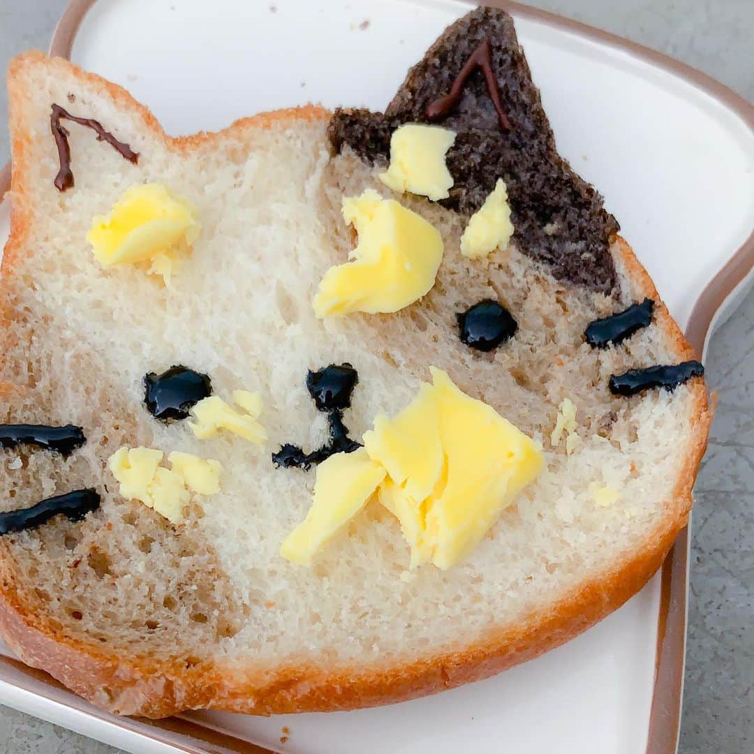 Little Miss Bento・Shirley シャリーさんのインスタグラム写真 - (Little Miss Bento・Shirley シャリーInstagram)「Showing something different: not only the “perfect” plate of homemade Kitty 🍞 but also the “toasted” 🐱 LOLOL 😂  #littlemissbento」11月28日 13時43分 - littlemissbento