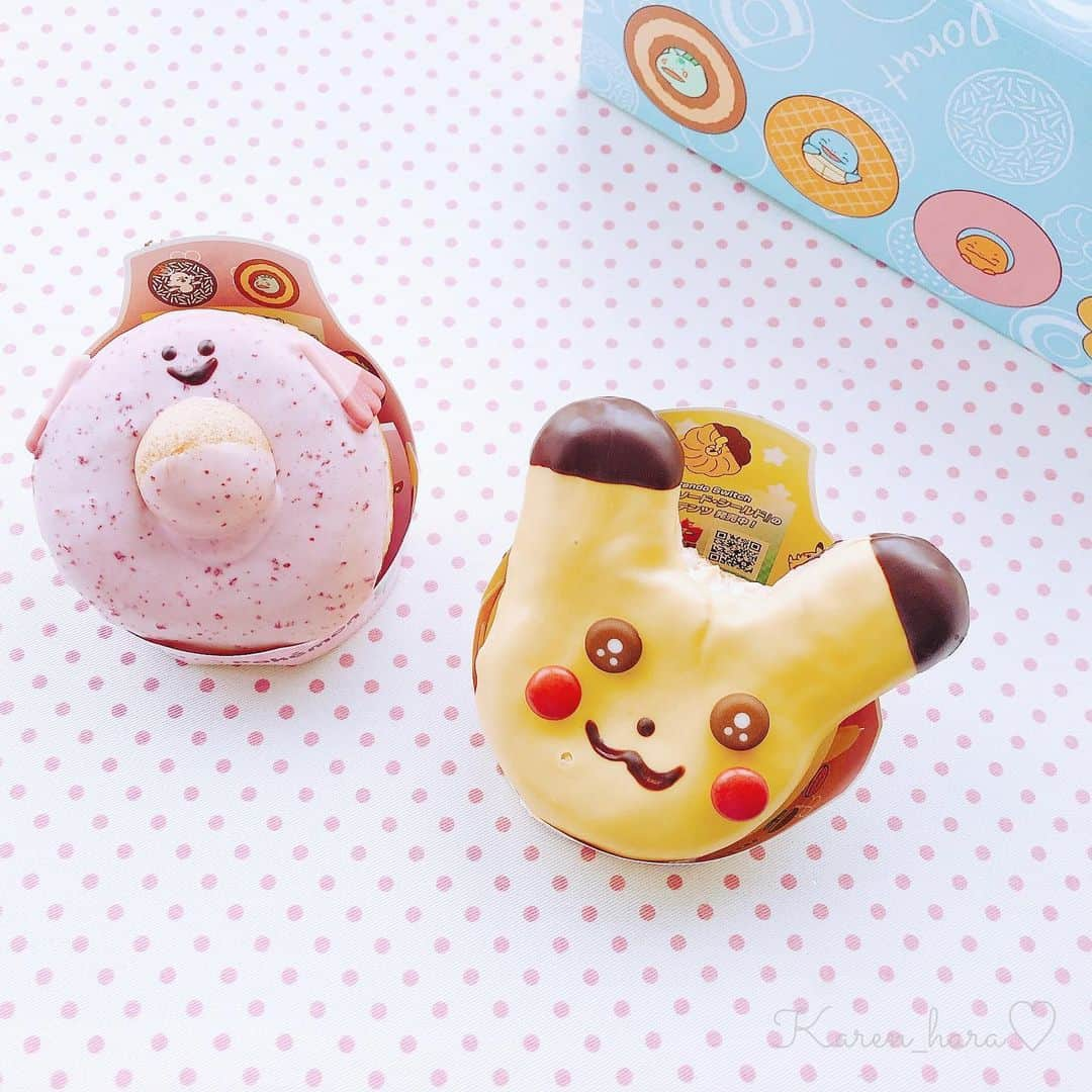 原かれんさんのインスタグラム写真 - (原かれんInstagram)「᯽ pikachu⚡🍩 . . . . . . 今年はラッキーもドーナツ🍩⚡️ かわいくて仕方ないなぁ . . . 𖧷 ピカチュウドーナツ (カスタードホイップ) ・テイクアウト ¥259- ・イートイン ¥264- . カスタードホイップ入りのイースト生地を 今年はプリン風味のチョコでコーティング♡ . . 𖧷 ラッキードーナツ  ・テイクアウト ¥259- ・イートイン ¥264- . イースト生地にストロベリーチョコをコーティング おなかのポン・デ・リング生地と耳チョコで かわいいラッキーに仕上げました . . 𖧷 @misterdonut_jp . . . #原かれん #かれんたん #nmb48  #期間限定 #ピカチュウ #ピカチュウドーナツ  #kawaii #映え #귀여워 #ミスド  #instagood #スイーツ巡り #sweets #01년생 #pikachu #ドーナツ #donuts  #原ぺこかれんたん」11月28日 15時59分 - karen_hara315