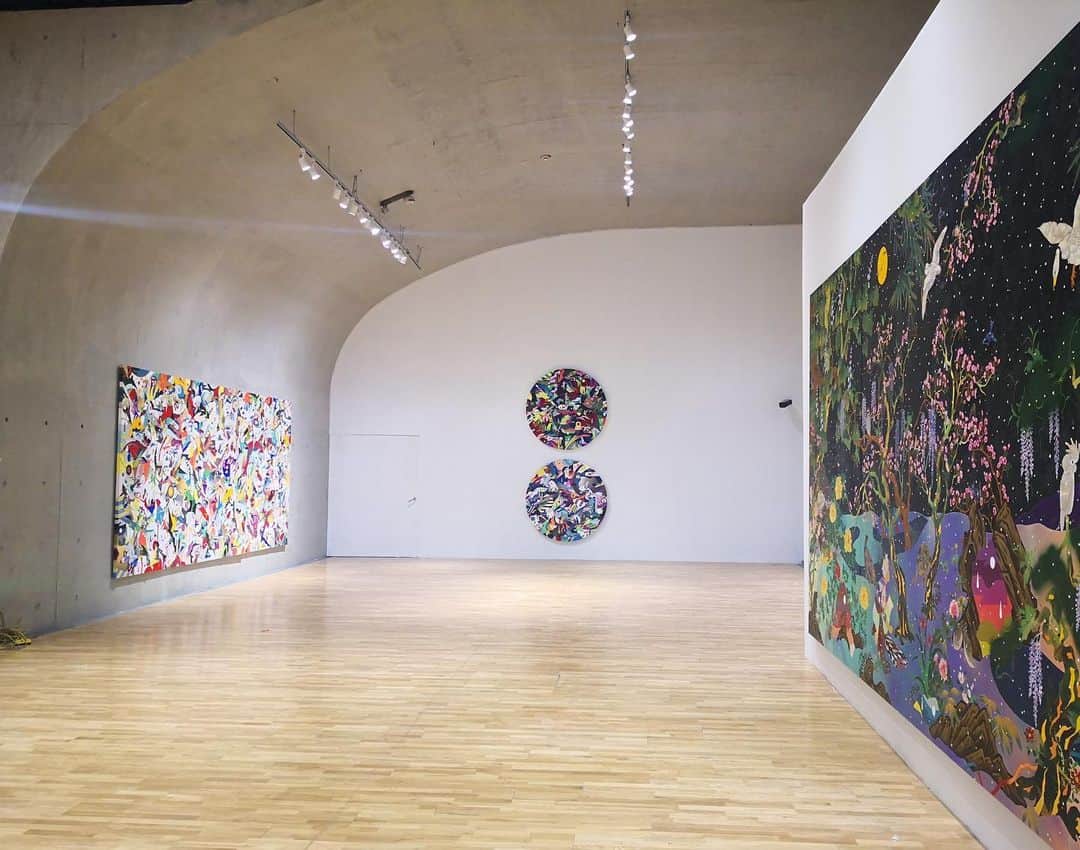 松山智一のインスタグラム：「“Accountable Nature “ solo exhibition currently on view at @thelongmuseum , Shanghai   龍美術館現在開催中、個展より」