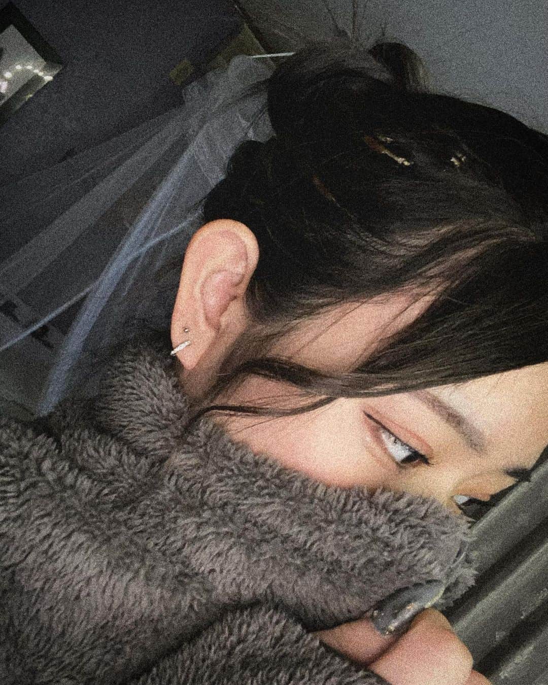 かれんのインスタグラム：「さむ」