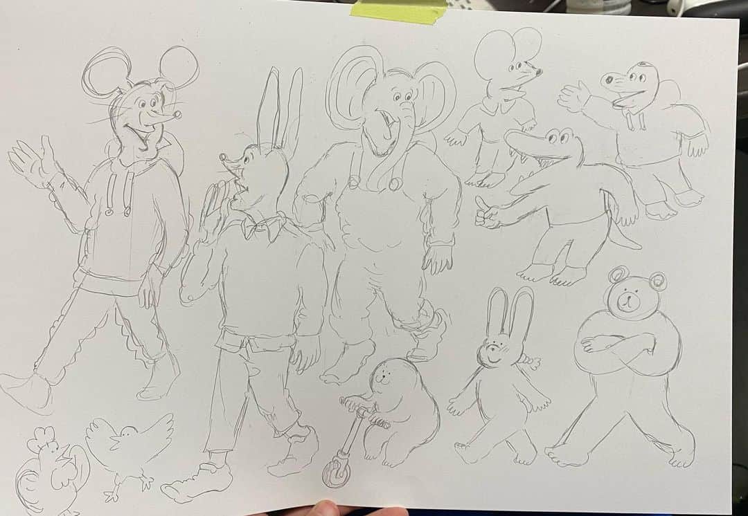 きくちゆうきのインスタグラム：「下書き☝️」