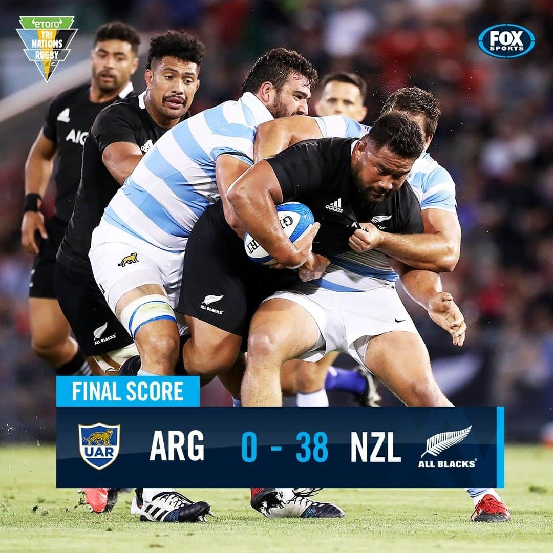 FOX・スポーツ・ラグビーのインスタグラム：「The All Blacks get their revenge ‼️ 💪  #ARGvNZL #TriNations」