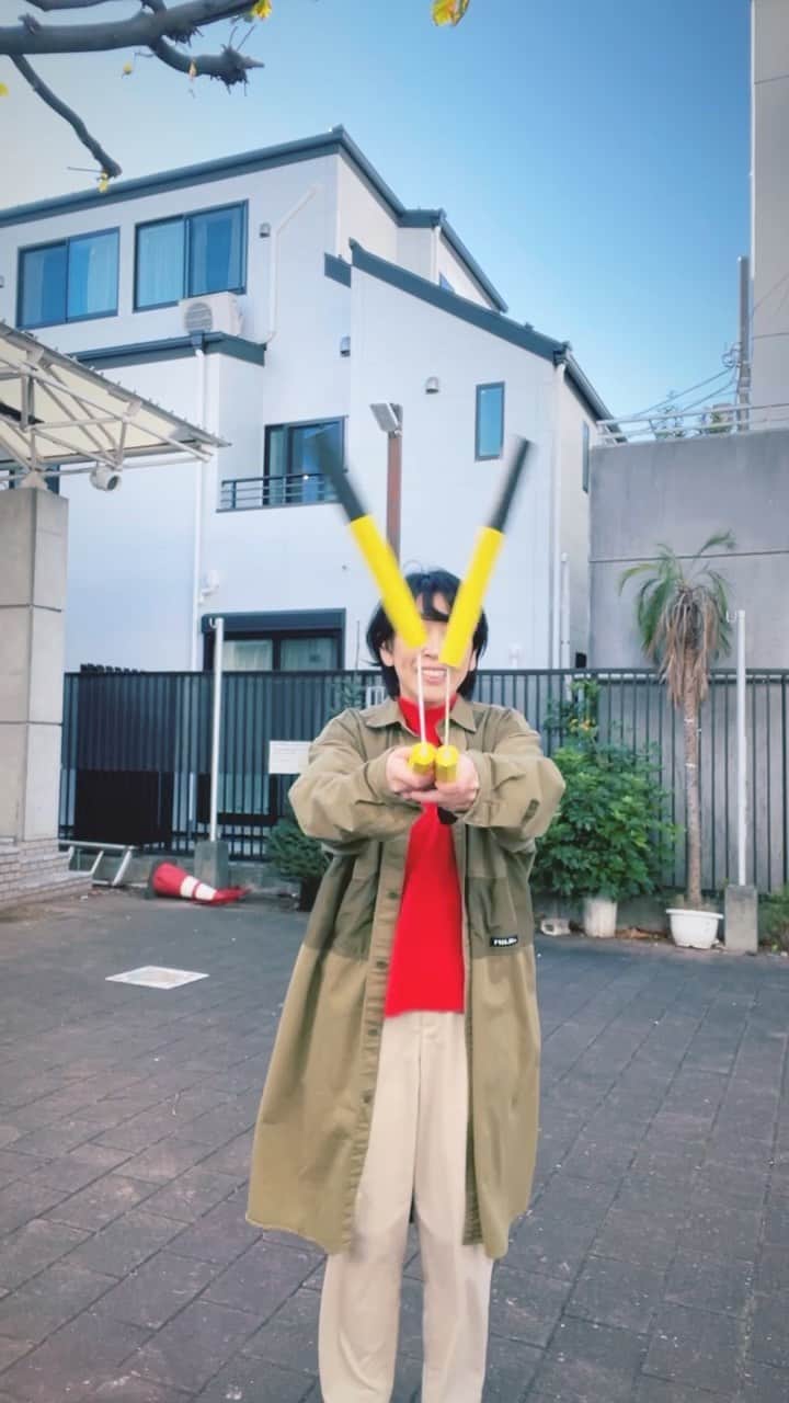 のインスタグラム：「新技練習してたんですが、 すんごい倖田來未に合いました✨  butterfly🦋 　thankyou @petitpatapon_nunchaku」