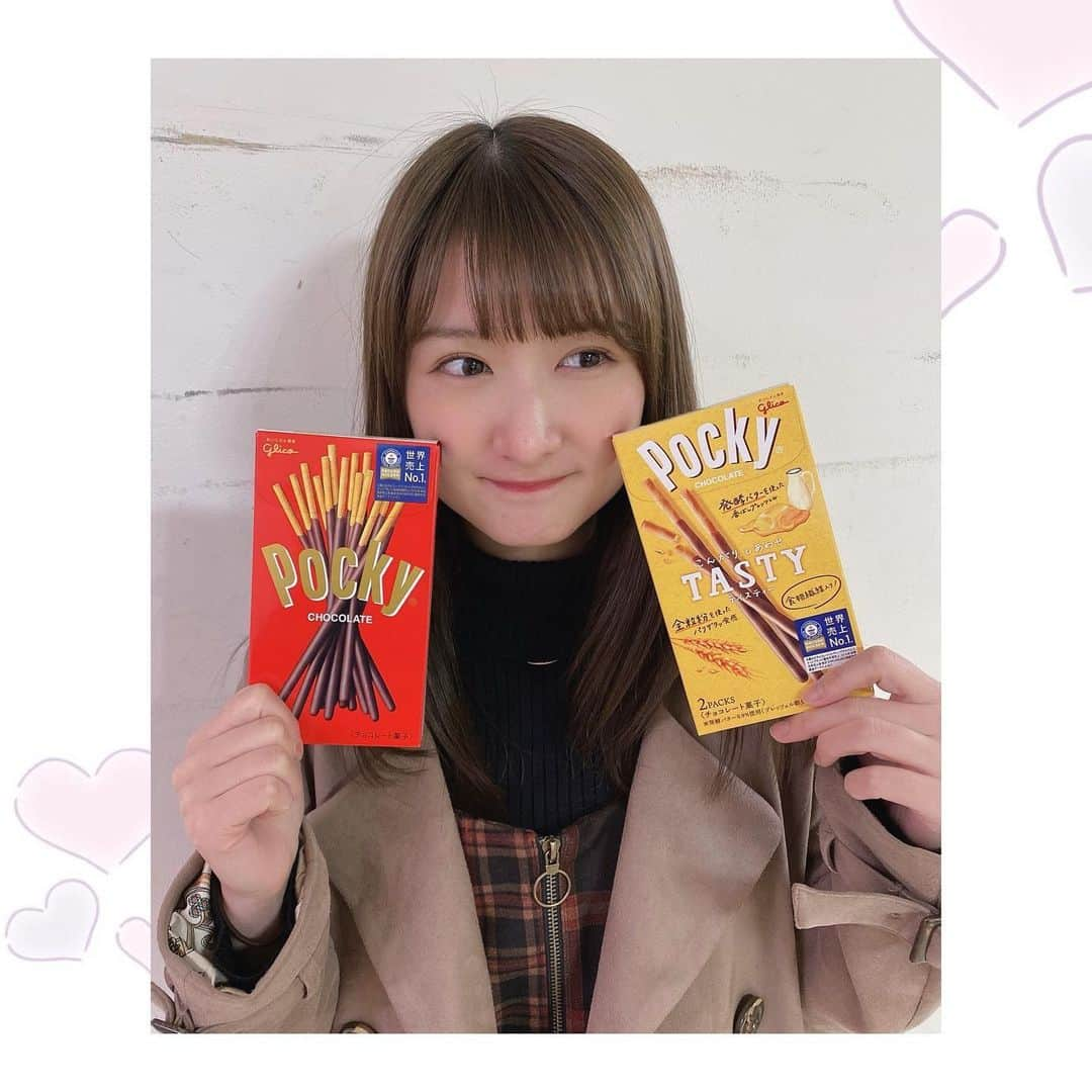 葉月智子のインスタグラム：「. テイスティーのポッキー好き〜！！ . いいニーハイの日らしいけど、私は載せないよ🙃笑 #ポッキー  #followme #japanese #girl #selfie #좋아요　#팔로미　#팔로우미 #葉月智子 #ちょもちゃん  #Chomostagram」