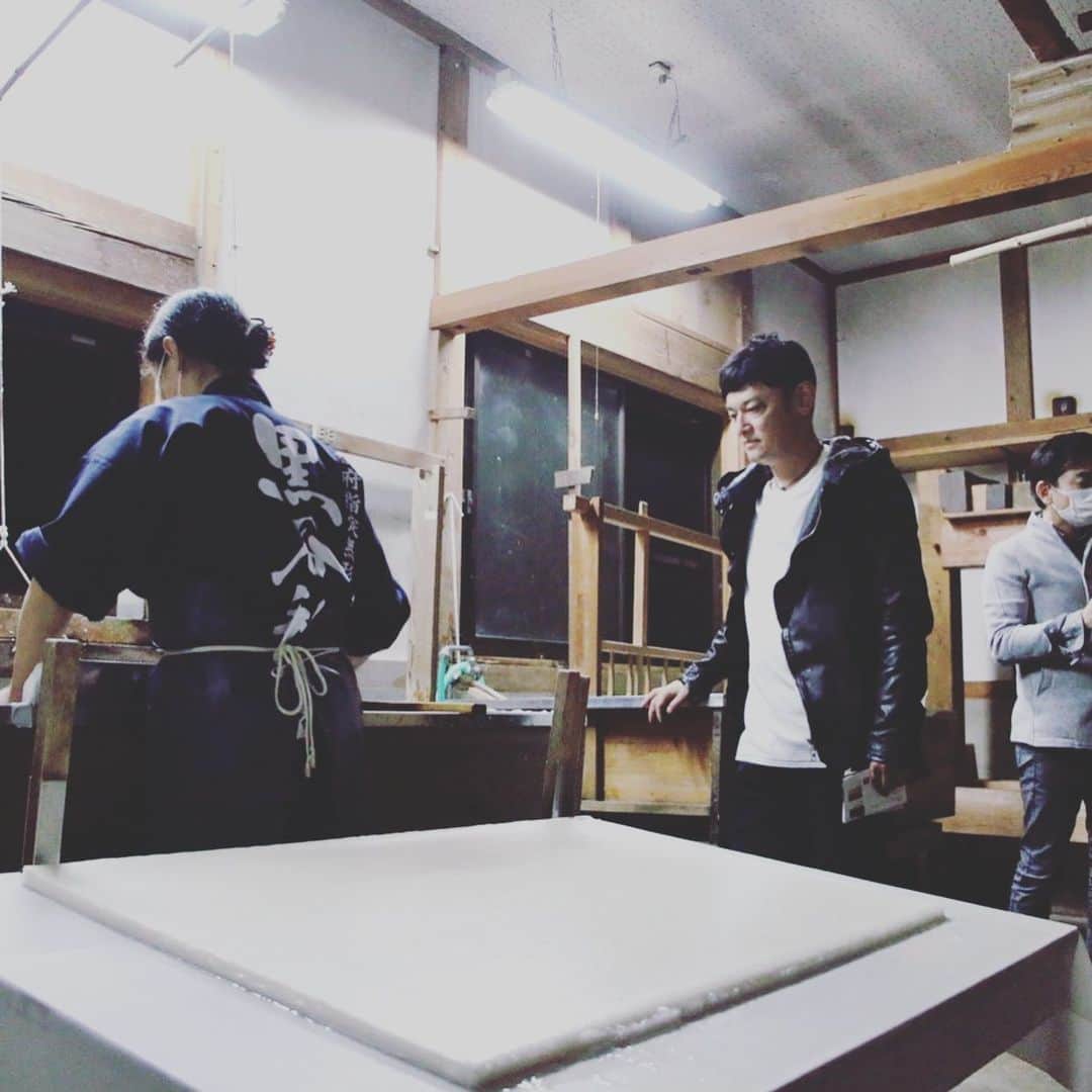 宮田麺児のインスタグラム：「黒谷和紙と五右衛門風呂。」