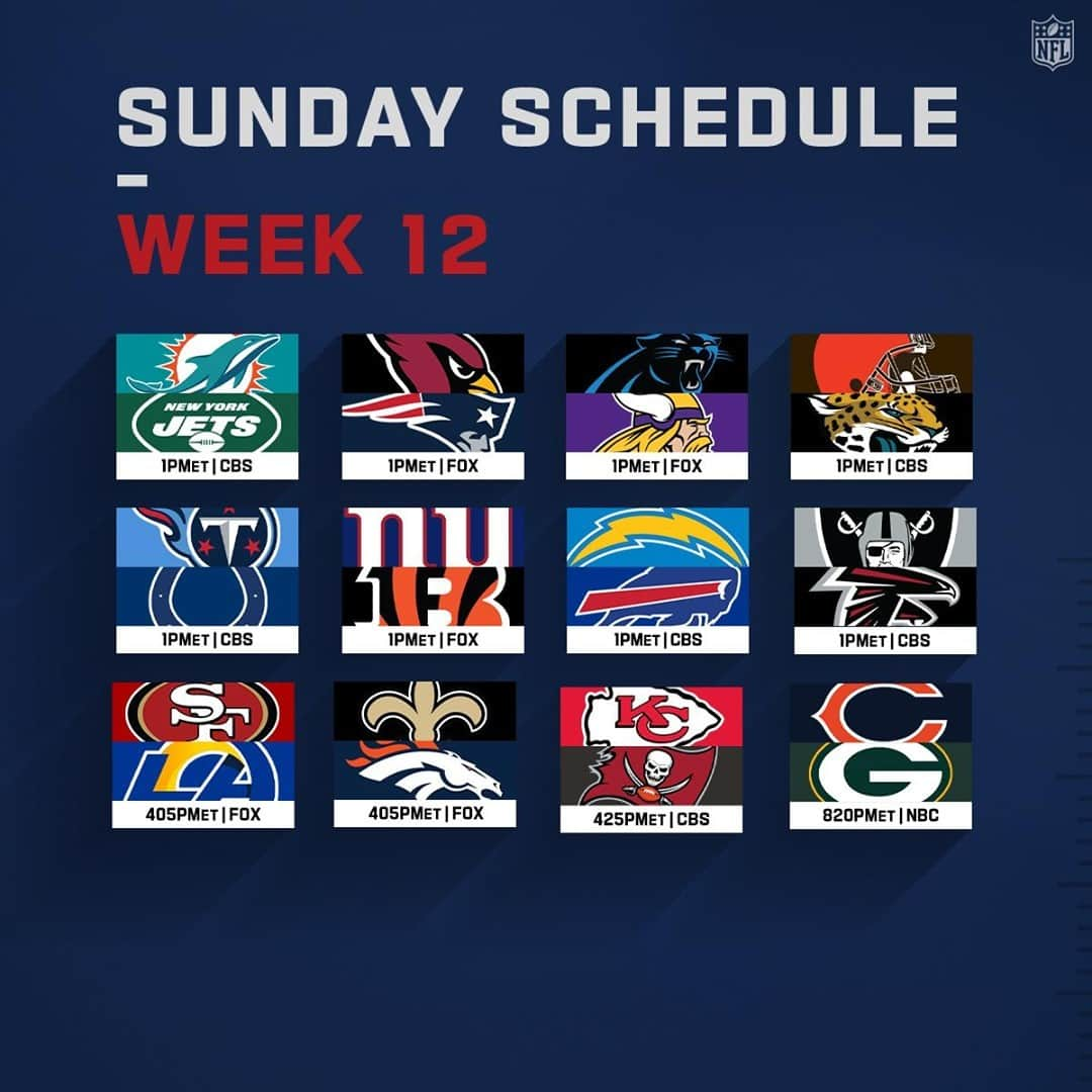 NFLさんのインスタグラム写真 - (NFLInstagram)「More Week 12 action on the way!」11月28日 22時00分 - nfl