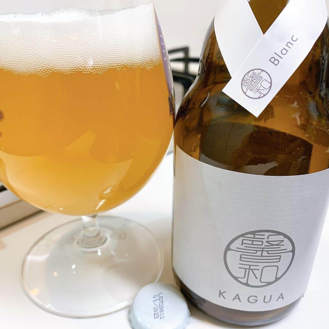 北川尚弥のインスタグラム：「かんぱーい🍺 今日はKAGUA ブラン。 泡がキメ細くて優しい。 すごく飲みやすいし柚子の香りがまた良いアクセントになってる！！  #頑張った自分にご褒美ール #KAGUA ブラン」