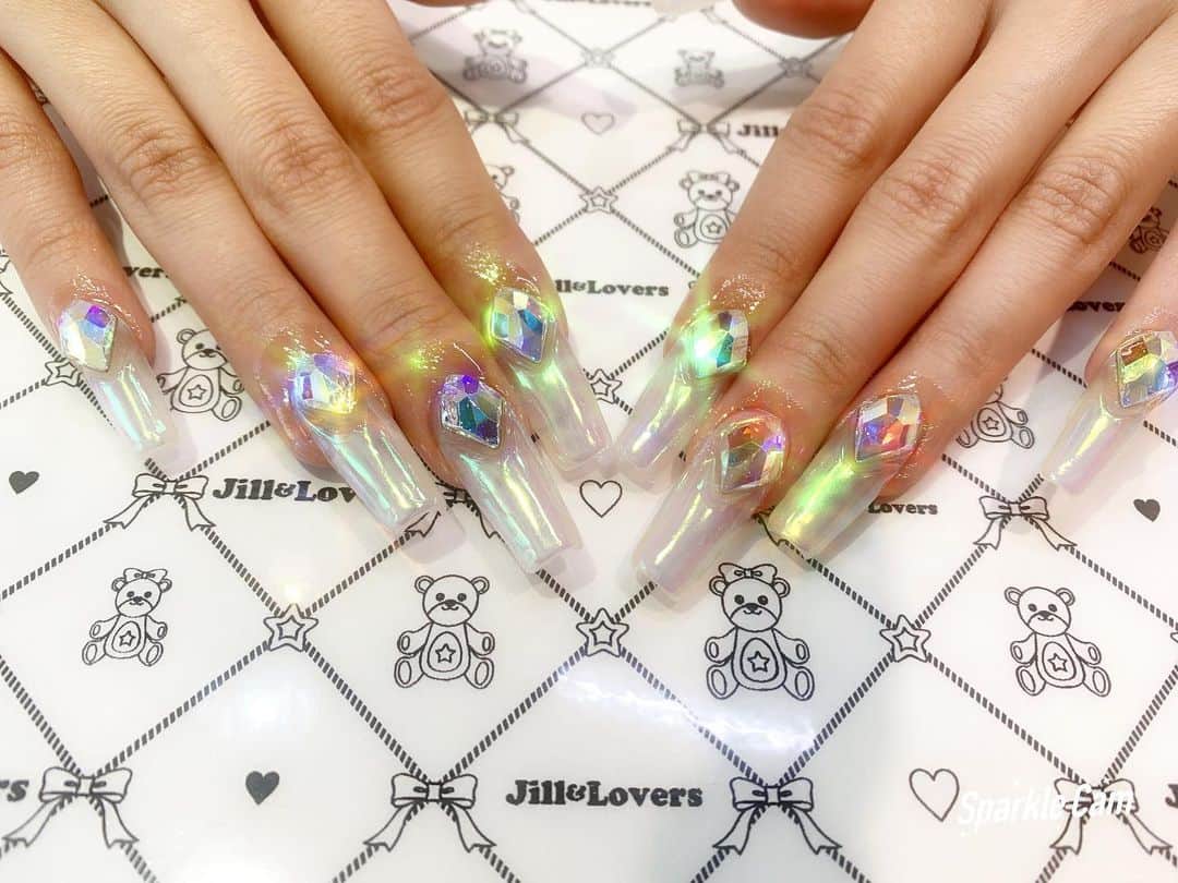 mamijinguのインスタグラム：「@yukatachibana ✨💕✨💕  #jillandlovers #nail #nailart #paragel #gelneil#gel #ネイル #ネイルアート #me #look #love #かわいい」