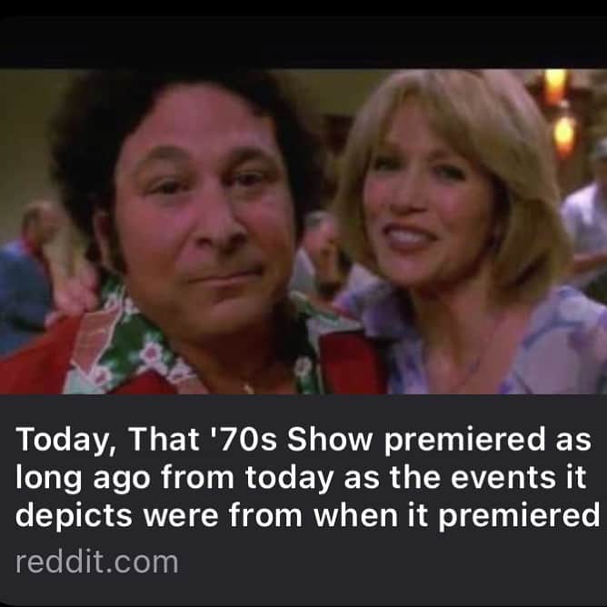 ダニー・マスターソンのインスタグラム：「That is bizarre. #that70sshow」