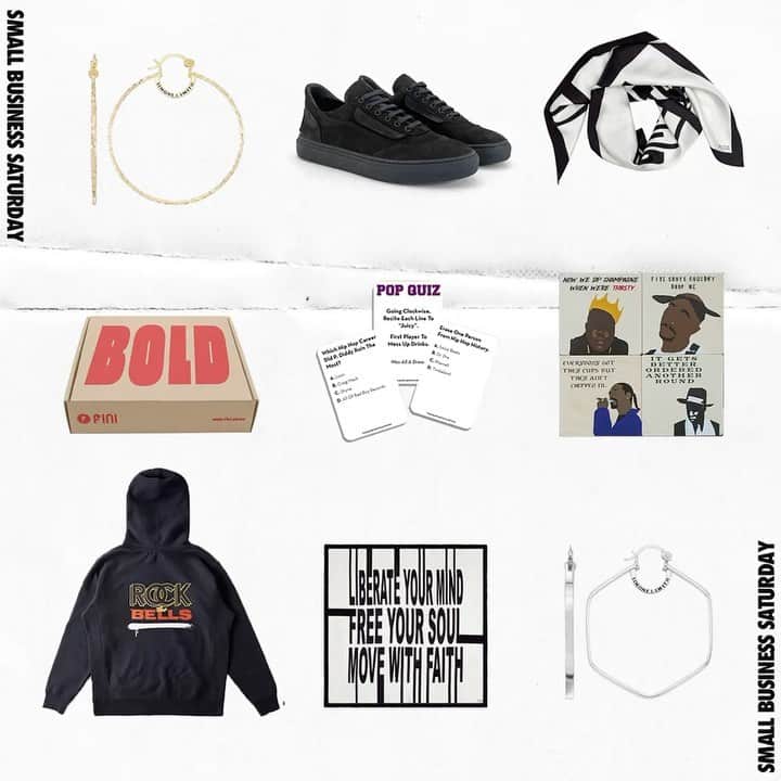 LL・クール・Jのインスタグラム：「Today is Small Business Saturday and when you shop small you’re helping to make someone's dream come true!!! Check out some of my favorite small and black-owned businesses on @rockthebells to support the culture💪🏾」