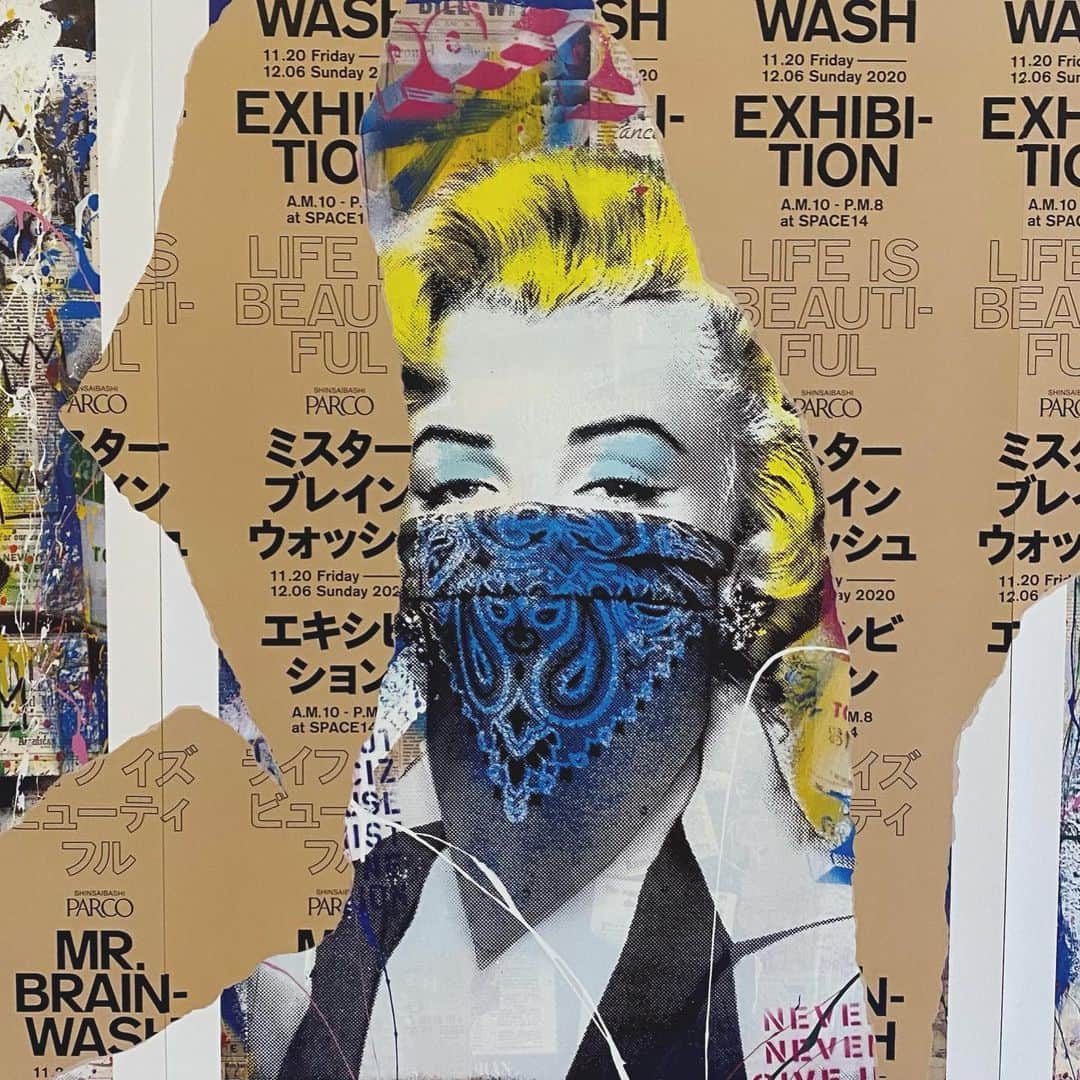 のインスタグラム：「🎨🎨🎨  『#LIFEISBEAUTIFUL』 @#心斎橋PARCO  #museum#shinsaibashiparco#mrbrainwash#心斎橋PARCO#心斎橋#美術館#東京#ちゃりの芸術巡り」