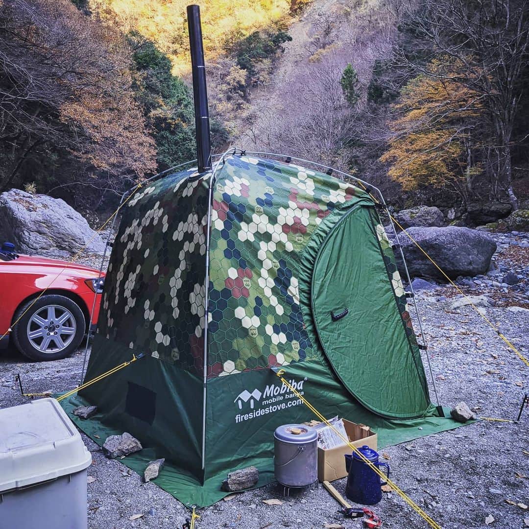 のインスタグラム：「最高だったなぁ… #テントサウナ」