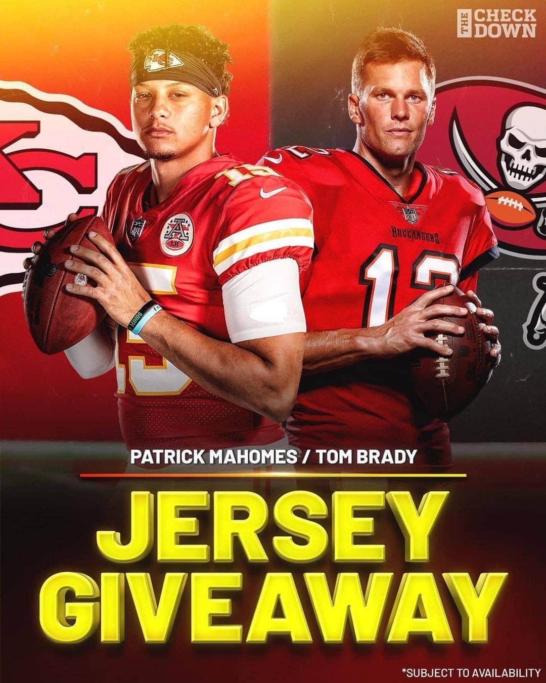 NFLさんのインスタグラム写真 - (NFLInstagram)「Check out our IG story and head to @thecheckdown for your chance to win a @patrickmahomes or @tombrady jersey from @officialnflshop!」11月29日 6時00分 - nfl