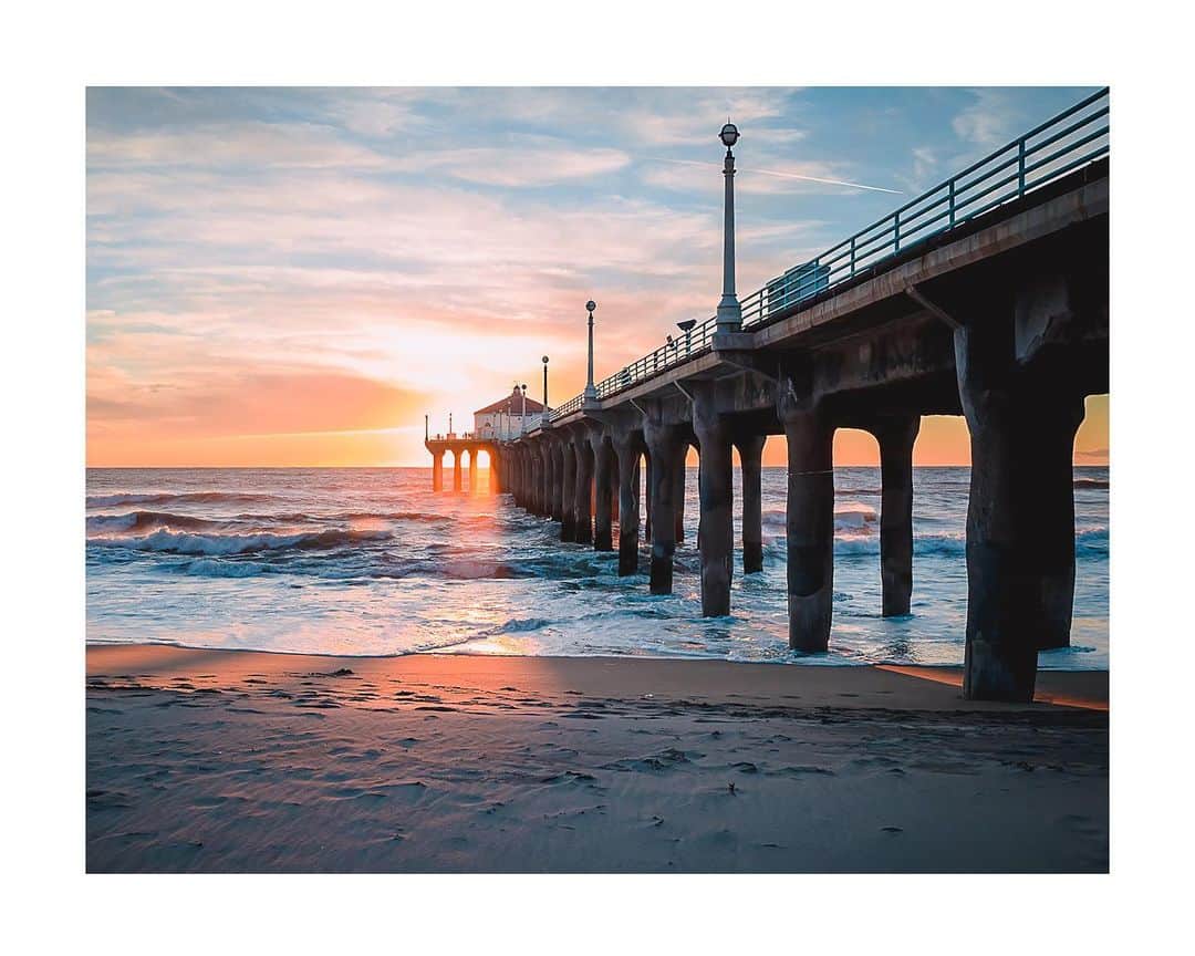 Pete Halvorsenのインスタグラム：「Our Beautiful Manhattan Beach Pier turned 100 this year.  . I figured Small Business Saturday (and the growth of IG Shopping) was a pretty good reason to finally launch a few prints for sale (starting with a collection of my favorite Pier Pressure Images).  . To celebrate the 100th year anniversary I’m offering the first image in this collection for $100 (with $10 of every print going to the Roundhouse Aquarium at the end of the Pier). . Being at home over the last 10 months did allow me to go through my travel archives - so I’m looking forward to adding a few more galleries later this week.」