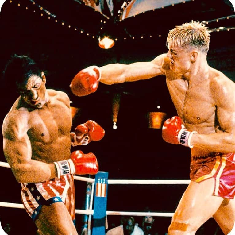 シルヴェスター・スタローンさんのインスタグラム写真 - (シルヴェスター・スタローンInstagram)「Today is the 35th anniversary of of ROCKY 4 ! So proud to be engaged In the hardest  cinematic boxing match in film history! Thank you Dolph Lundgren for putting in your blood sweat and tears on the line! I Still can’t believe we pulled it off!… PS - how did that last picture get into there?」11月29日 8時29分 - officialslystallone