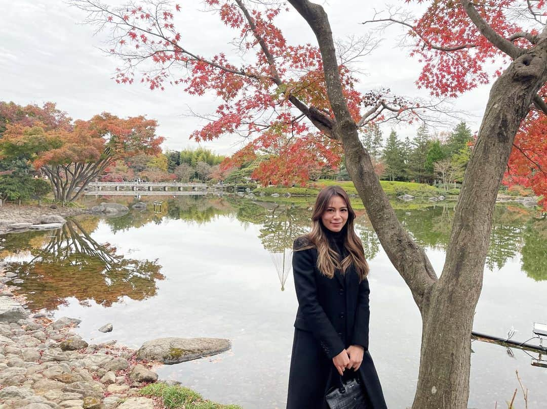 英里子のインスタグラム：「🍁🌾🍂  駆け込みの紅葉狩り☺︎」