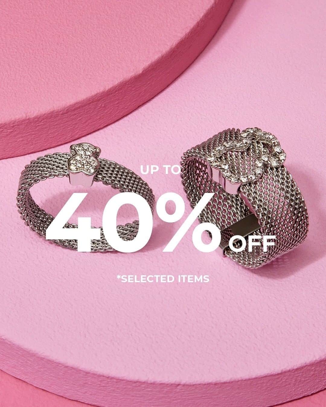 トウスのインスタグラム：「Last hours! Enjoy our Black Friday discounts on tous.com and at TOUS stores. Find out #TOUSBlackFriday dates on tous.com. Link in bio. #TOUSJewelry #TOUSLovers」