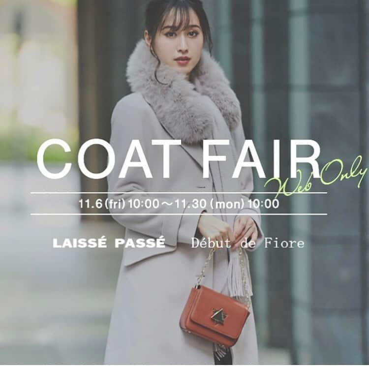 レッセ・パッセルームさんのインスタグラム写真 - (レッセ・パッセルームInstagram)「COAT FAIR開催💘  11/6(FRI)-11/30(MON) 期間中、コート・ブルゾンに使えるクーポンを発行。 さらに期間中はオンラインストアにて対象商品をご購入のお客様へ、抽選で5名様に5000ptをプレゼント！ぜひご利用くださいませ。 ※抽選後のポイント付与は12月を予定しております。  クーポンコード：COAT1500 ※使用期間：11.06(fri)10:00～11.30(mon)10:00 ※使用回数：1回限り ※対象商品はONLINE SHOPよりご確認くださいませ。  #laissepasse  #debutdefiore  #laissepasseonlinestore  #coatfair #winterfashion  #presentcampaign」11月29日 11時36分 - laissepasse.onlinestore