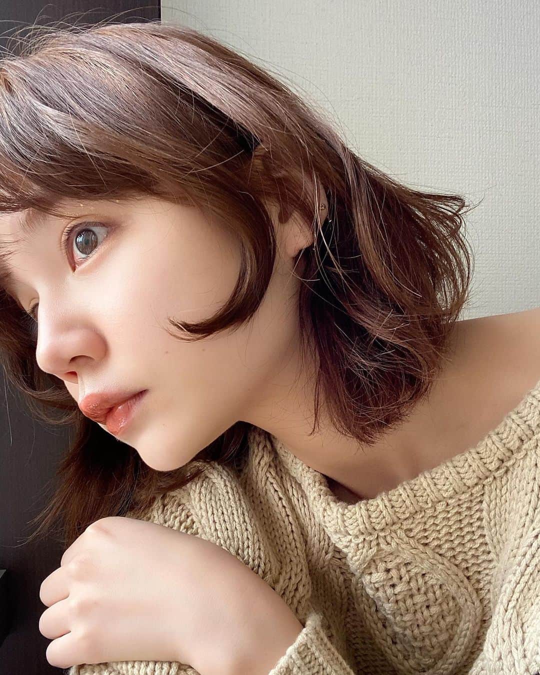 村田倫子さんのインスタグラム写真 - (村田倫子Instagram)「ぷちウルフにした🐺❤︎ 髪も明るくなって楽しくのばせそう。 @hiromiiinoue.design ちゃんありがとう。」11月29日 11時46分 - rinco1023