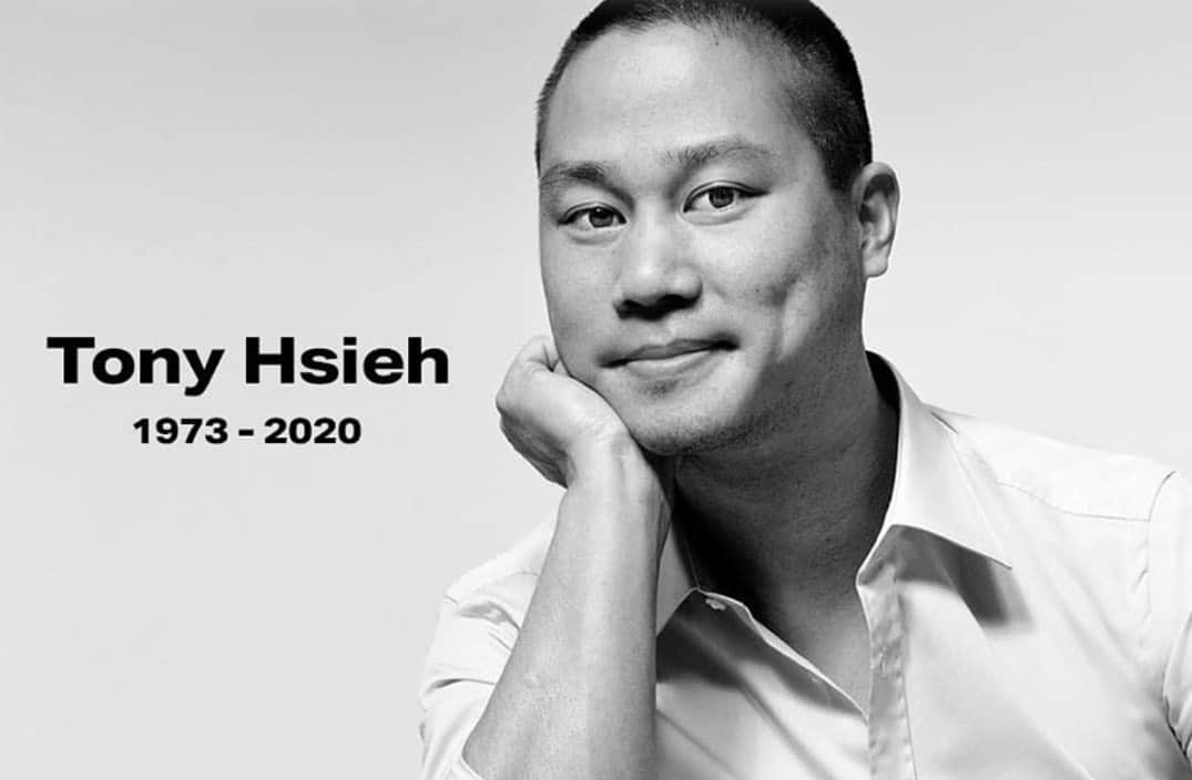 ホーランド・ロデンのインスタグラム：「Man...this one hurt... I found out as I was prepping for an audition and haven’t been able to focus all day.  I did not personally know Tony Hsieh- but he has been one of my role models for years. I read his book Delivering Happiness and just fell in love with this guys brain. How he wanted to make a corporation enjoyable for humans that work there was his top priority - which means that corporations become humans again and not just corporations....he merged our capitalistic society and a tight knit community together so seamlessly. I have always had this joke that I wanted a bachelorette party in Vegas but really we would just be touring Zappos 😂- diff vegas indeed- I still plan on doing that tour- supposed to be incredible. I watched so many of his talks...he is such a visionary truly....heartbroken...just heartbroken to be gone decades before his time... watch over us Tony ❤️ #tonyhsieh 😞」