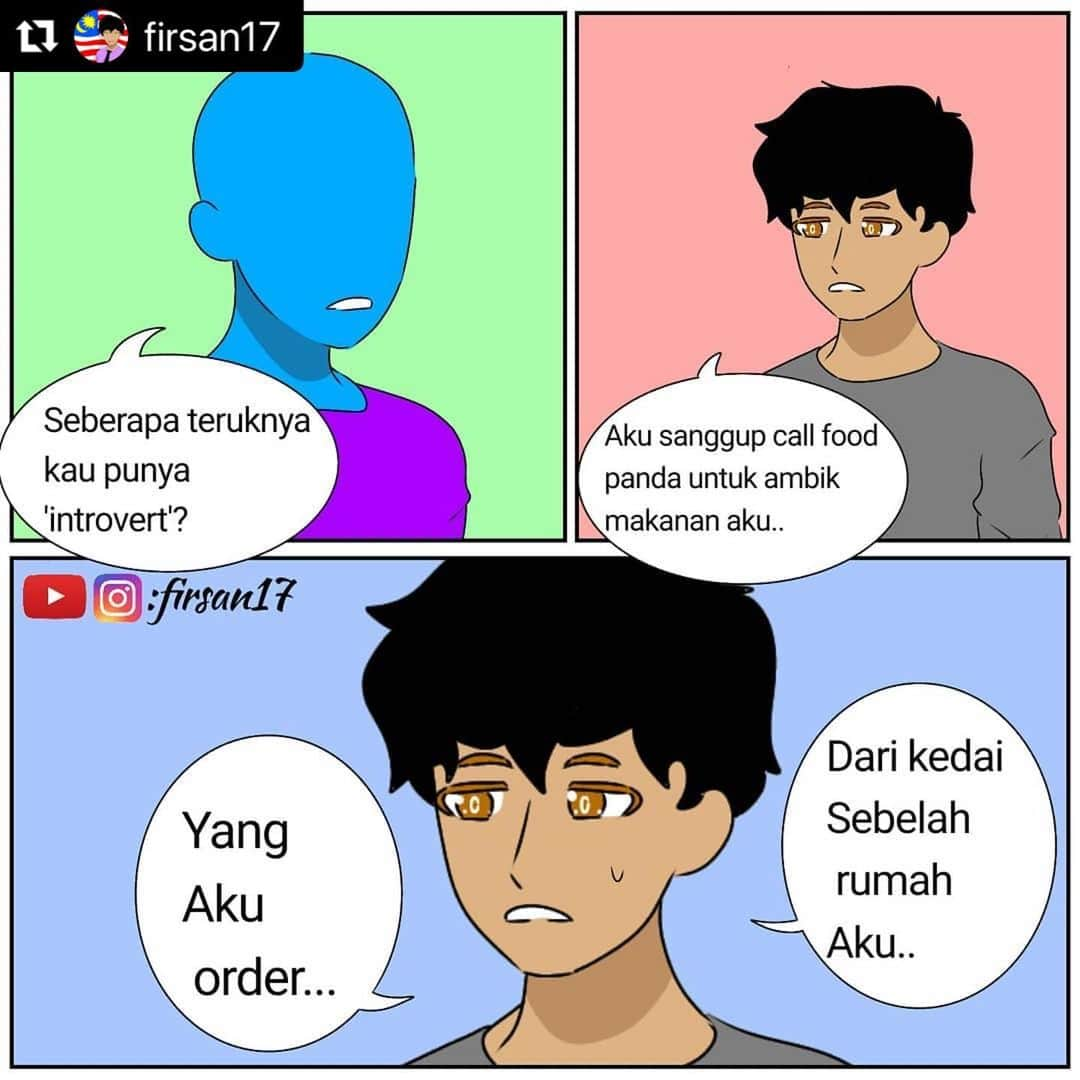 Koleksi Komik Malaysiaさんのインスタグラム写真 - (Koleksi Komik MalaysiaInstagram)「#Repost @firsan17 with @make_repost ・・・ Ha... Ha... Ha... 🙂 .  .  .  .  .  #firsan17 #firsan17lukis #lawakmalaysia #viral #komik #malaysia #komikmalaysia #komiklawak #StayAtHome #ilustration #motifviral #introvertlife #introvert」11月29日 12時52分 - tokkmungg_exclusive