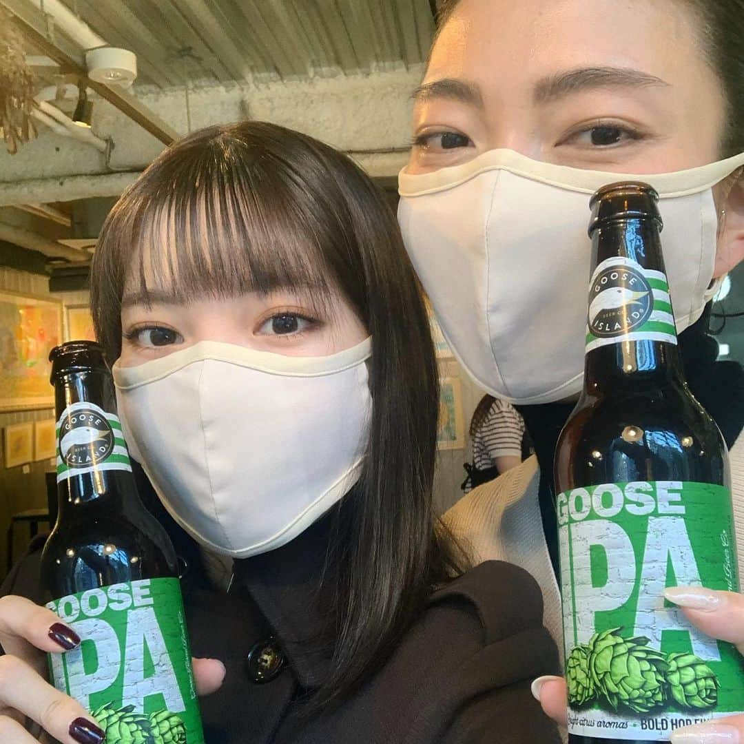 中村泉貴のインスタグラム：「週末は姉とサウナからのビールで優勝しました👭  #姉妹 #姉妹お揃い #姉妹リンクコーデ #ビール女子 #ビール好きな人と繋がりたい #ビールで明日を幸せに #ビール大好き #ビールのタグいっぱいある 笑」