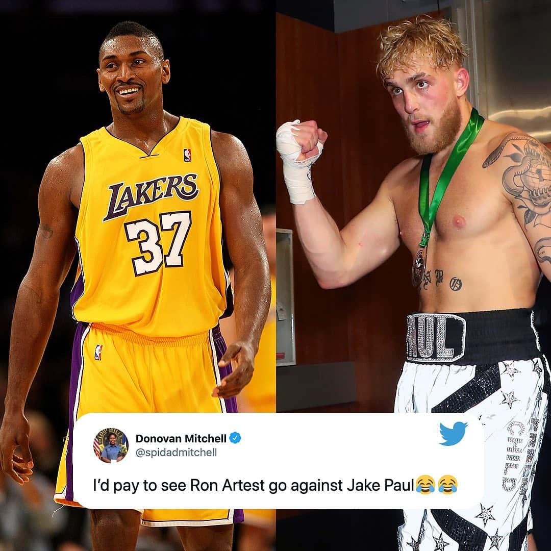 スポーツセンターさんのインスタグラム写真 - (スポーツセンターInstagram)「Donovan Mitchell wants to see Metta World Peace vs. Jake Paul next.」11月29日 14時02分 - sportscenter