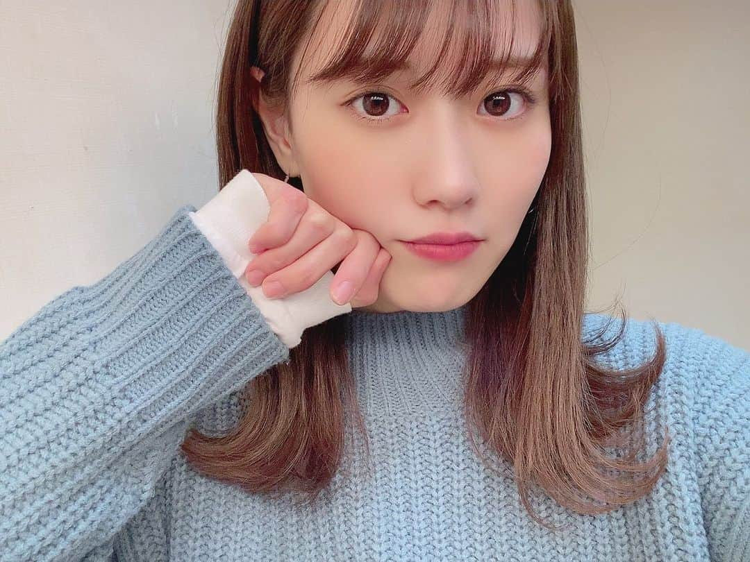 西潟茉莉奈さんのインスタグラム写真 - (西潟茉莉奈Instagram)「. . お話し会ありがとうございました😭✨ . 今日もニットです🧶 . #オンラインお話し会 #失恋ありがとう」11月29日 19時47分 - marina_1016.n