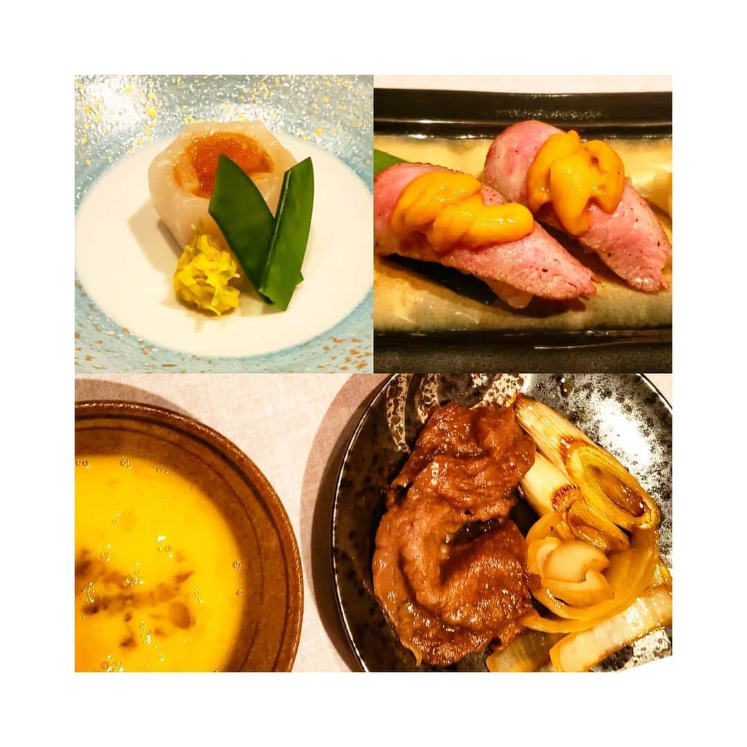 今藤霧子のインスタグラム：「友人に食いしん坊ばんざーい🤭言われた😭 レトロな雰囲気#瀬里奈#すき焼き」