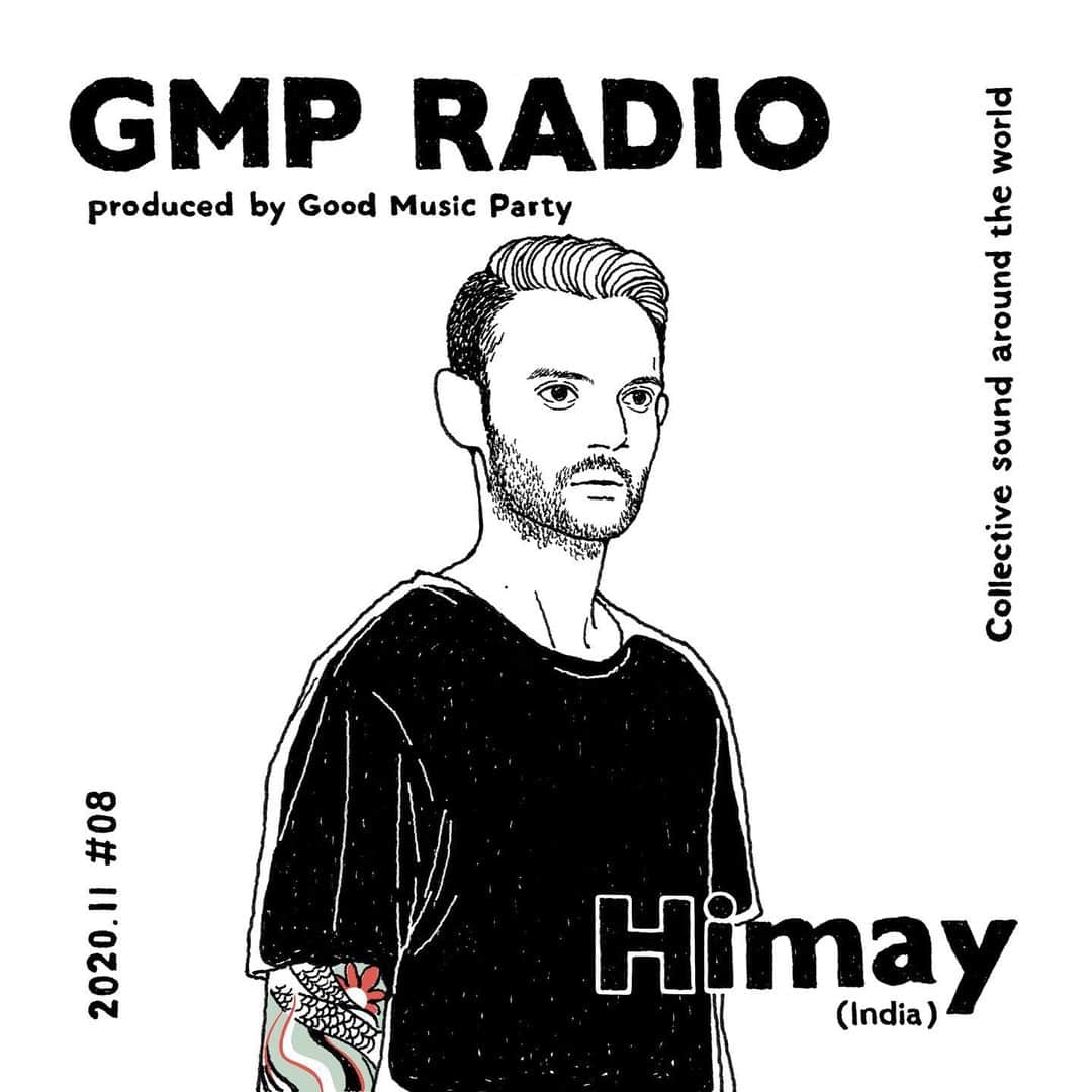 のインスタグラム：「『GMP Radio Tokyo #7 by @heeemay / 2020.11』 .  Listen and enjoy the set from the link in bio .  Art Work by @ayumi_yamamoto1130  .  #goodmusicparty #gmpradio #gmp」