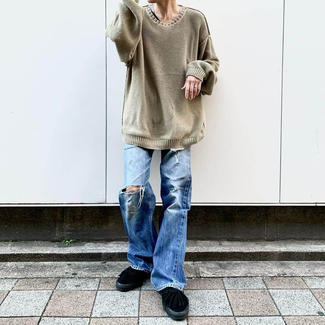 ジャムルさんのインスタグラム写真 - (ジャムルInstagram)「Cotton KNIT beige ¥5000+tax . LEVI'S 517 'BIG E' ¥25000+tax .  WEB SHOPに入荷しております。 是非ご覧ください。 jammru.com  #お問い合わせはお電話で承ります #jammru #osaka  #fashion  #streetstyle  #streetfashion  #vtg  #vintage  #used  #usedclothing  #古着 #古着屋 #ファッション #70s #80s #90s #ご来店の際はマスクの着用をお願い致します」11月29日 17時06分 - jammru